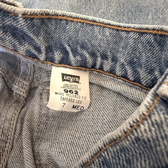 Vintage Levi's 90s‎ High Waisted Relaxed Fit Tapered Leg ORANGE TAB - size 7 - Picture 12 of 12